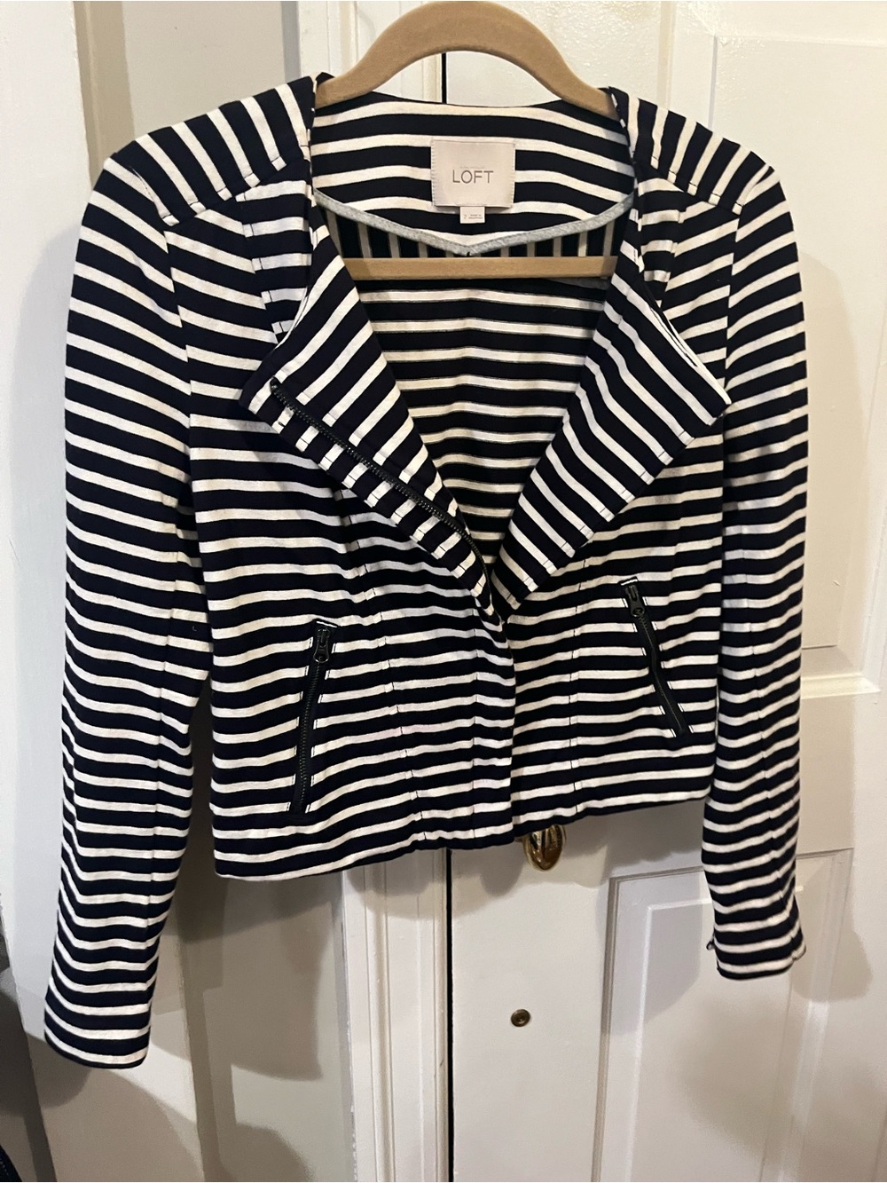 LOFT Striped Blazer Jacket